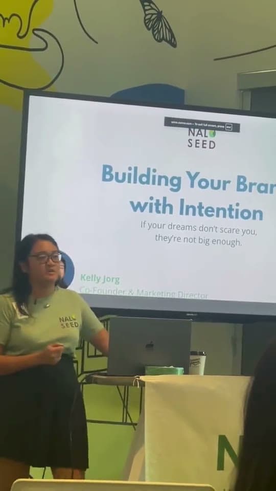 Kelly Jorg presenting "Building Your Brand with Intention"