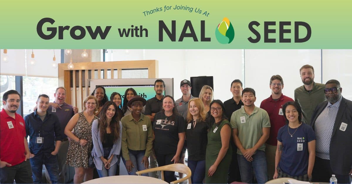 Thanks for joining us at Grow with Nalo Seed: the attendees, speakers and crew together at SKG on September 19, 2026.